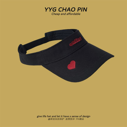Visor Embroidered Sun Letter