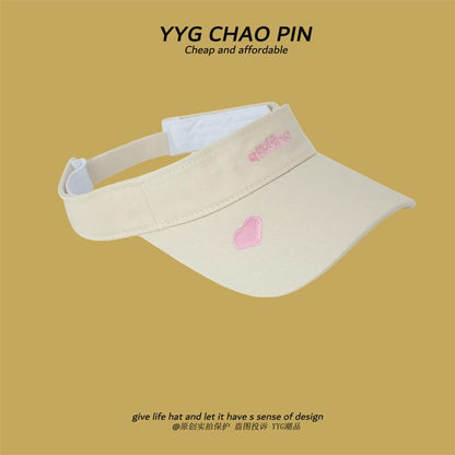 Visor Embroidered Sun Letter