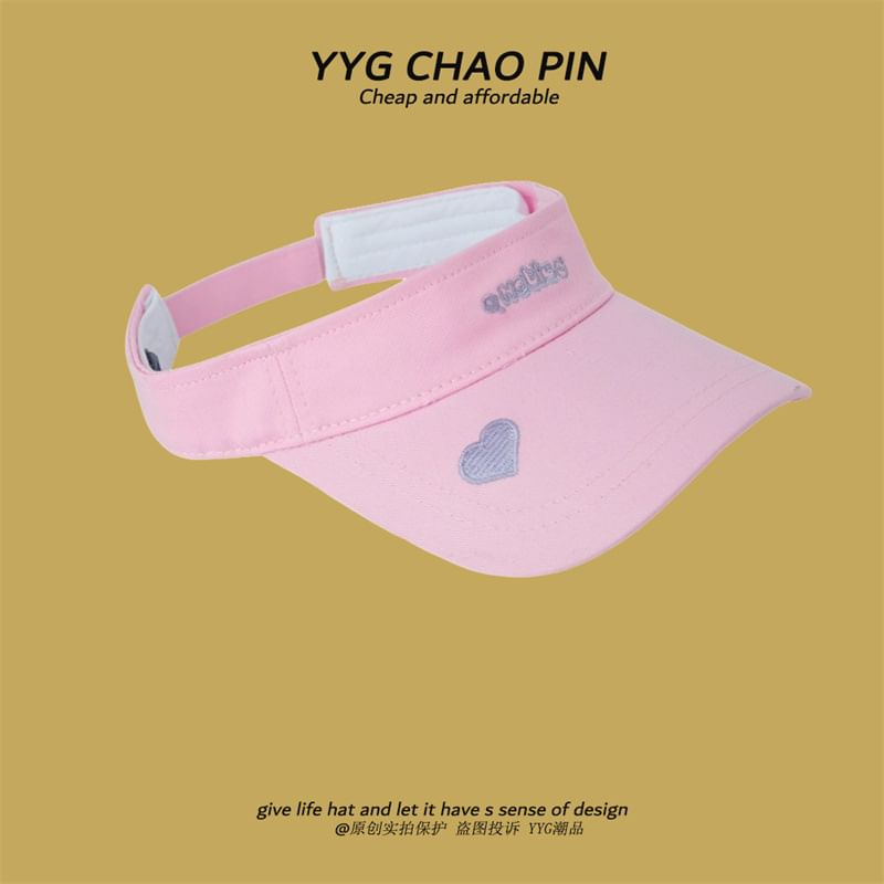 Visor Embroidered Sun Letter