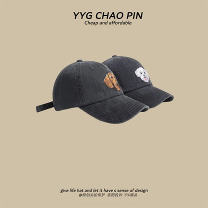 Dog Cap Baseball Embroidered