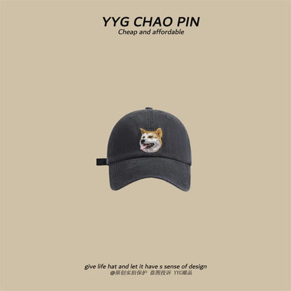 Dog Cap Baseball Embroidered