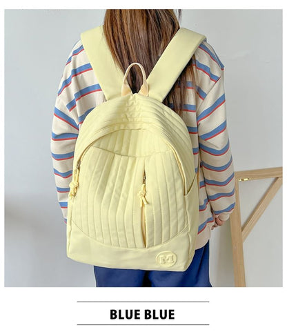Backpack Laptop Quilted Plain