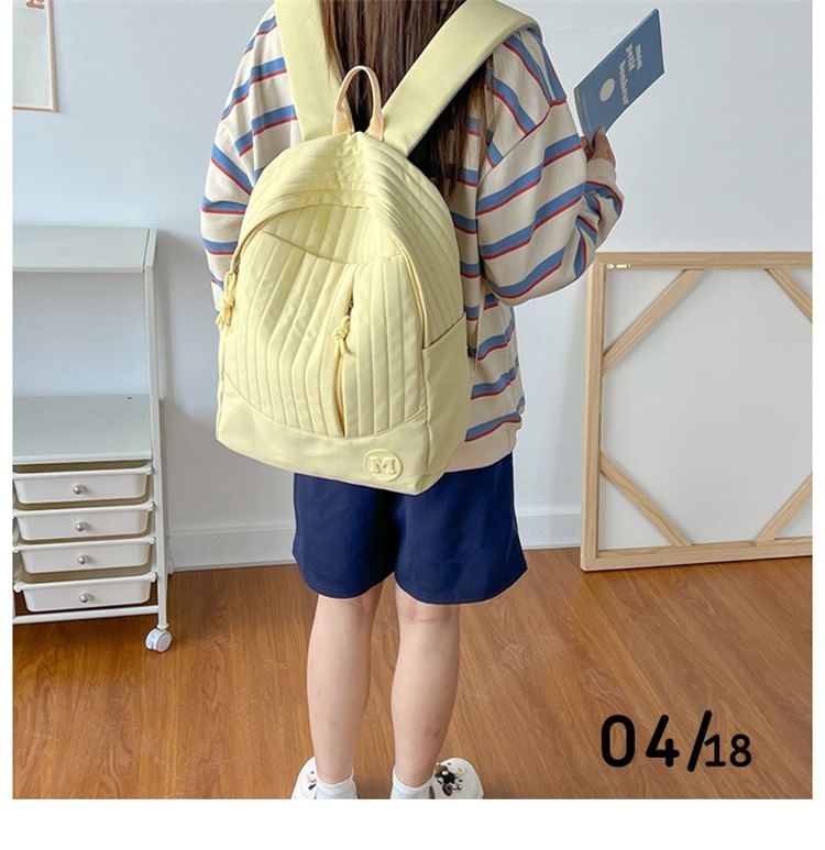 Backpack Laptop Quilted Plain