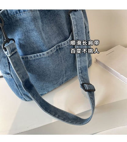 Washed Crossbody Bag Denim
