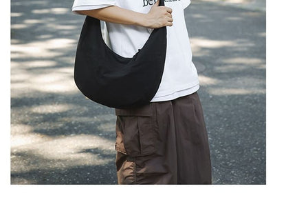 Crossbody Bag Plain Nylon