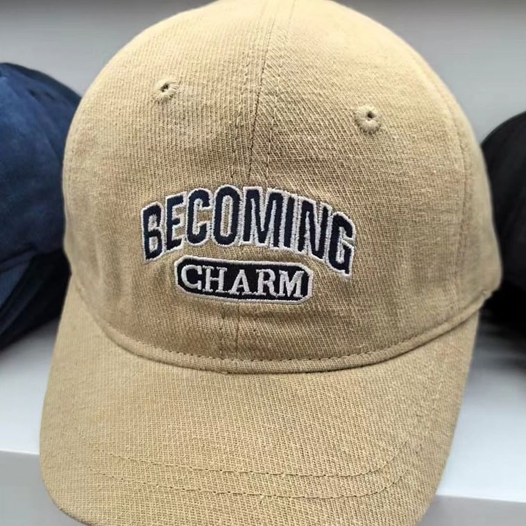 Baseball Cap Embroidered Lettering