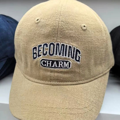 Baseball Cap Embroidered Lettering