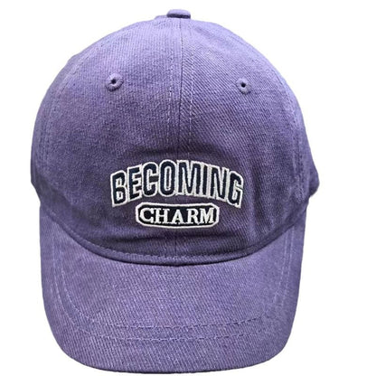 Baseball Cap Embroidered Lettering