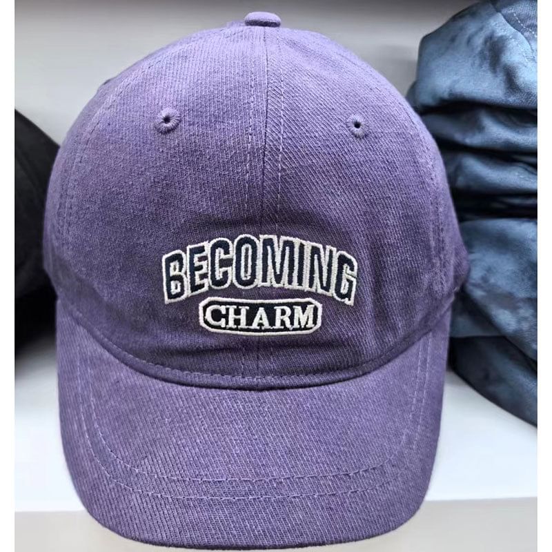Baseball Cap Embroidered Lettering