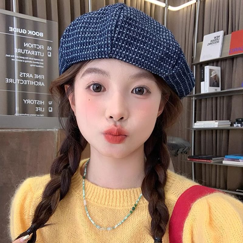 Beret Newsboy / Denim Cap
