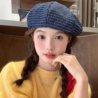 Beret Newsboy / Denim Cap