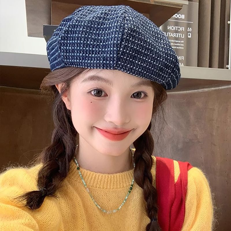 Beret Newsboy / Denim Cap