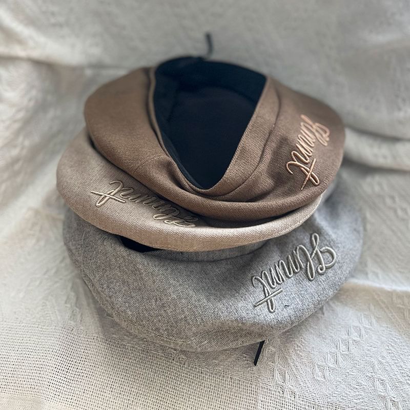 Beret Embroidered Lettering