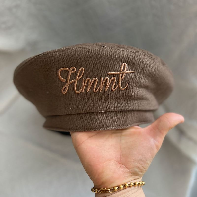 Beret Embroidered Lettering