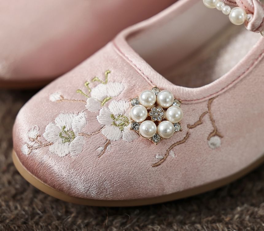 Wedge-Heel Beaded Mules