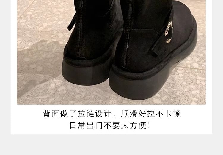 Designs) Boots Faux Buckled Suede (Various