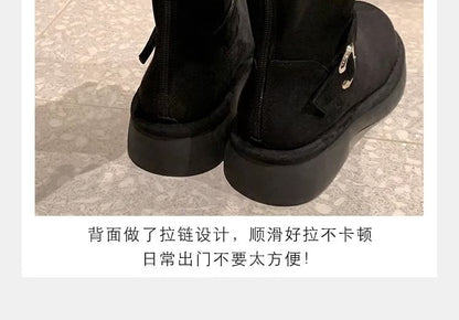 Designs) Boots Faux Buckled Suede (Various