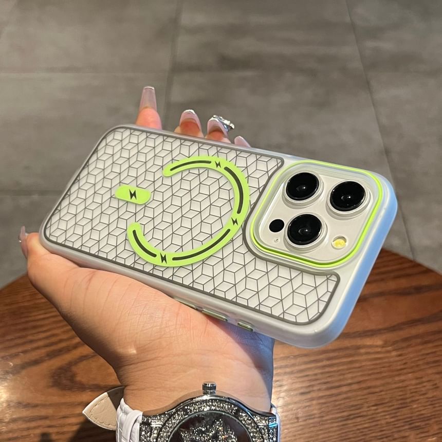 Magnetic MagSafe) Phone with Case (Compatible Geometric