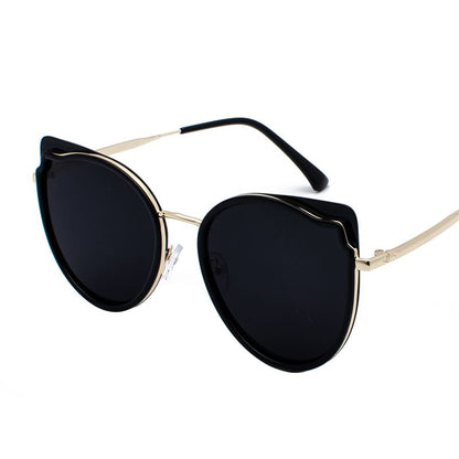Sample Cat Eye Metal Frame Sunglasses