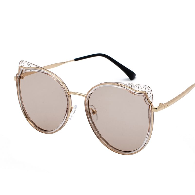 Sample Cat Eye Metal Frame Sunglasses