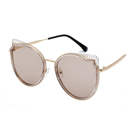 Sample Cat Eye Metal Frame Sunglasses