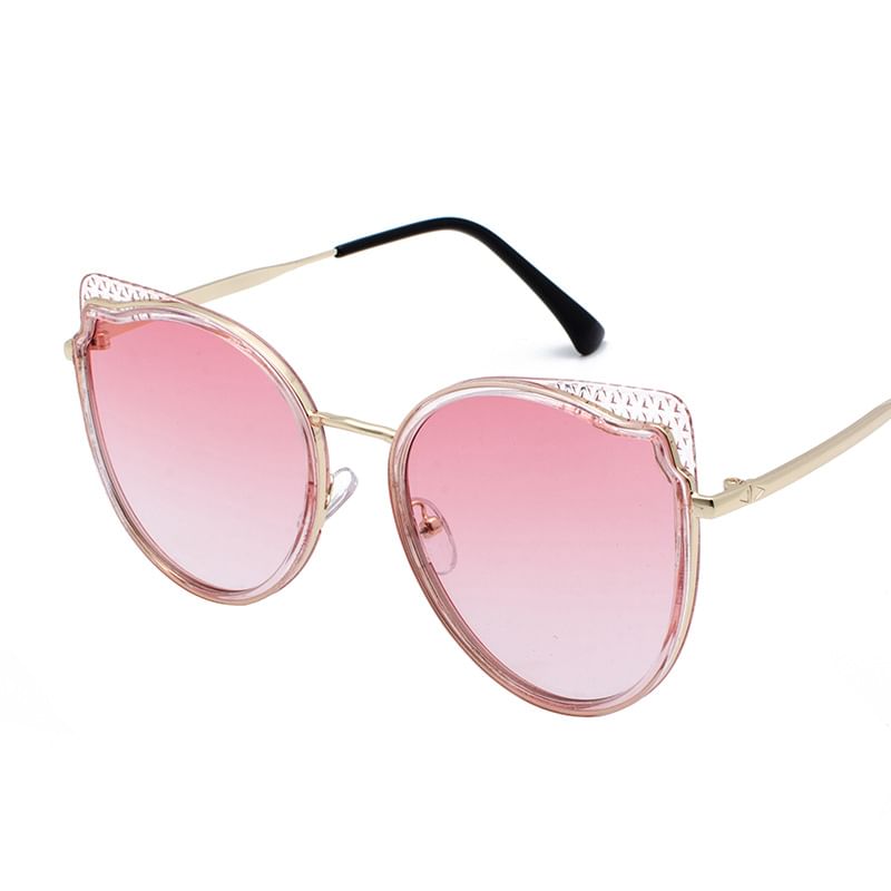 Sample Cat Eye Metal Frame Sunglasses