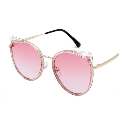 Sample Cat Eye Metal Frame Sunglasses