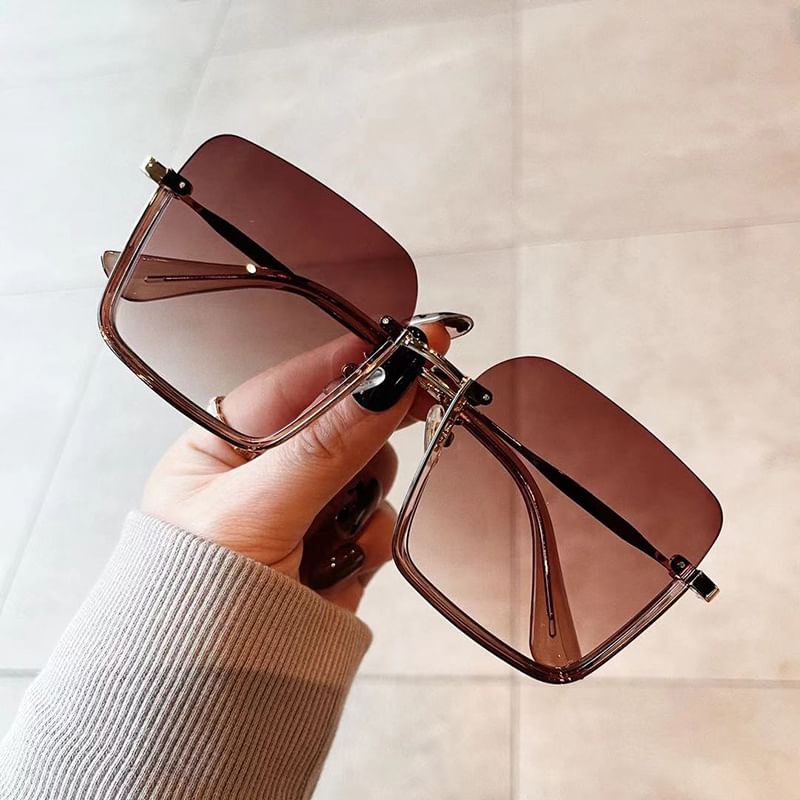 SampleSquare Half Frame Sunglasses