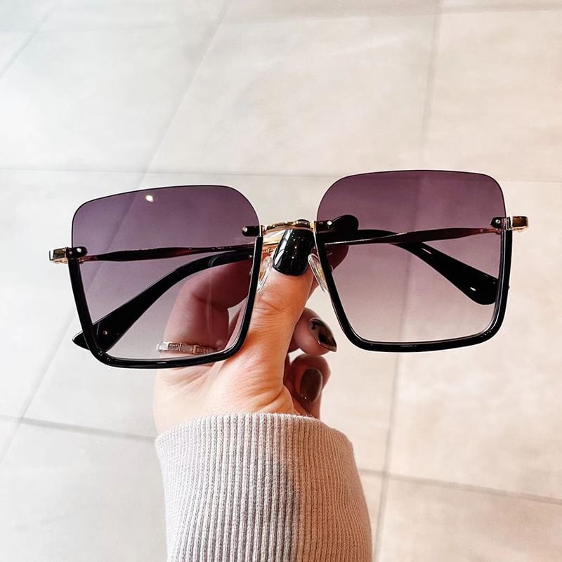 SampleSquare Half Frame Sunglasses
