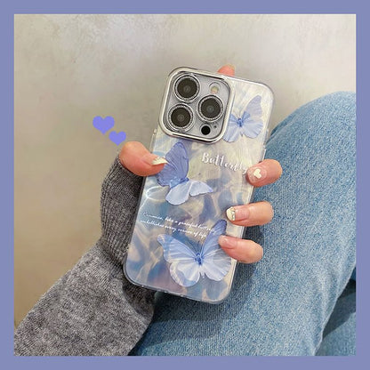 / Strap Butterfly Case Set Phone