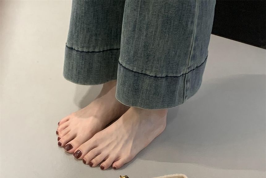 Sample Plain T-Strap Flats
