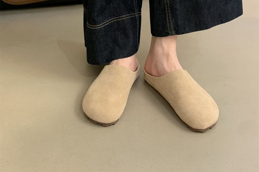 Sample Faux Suede Mules