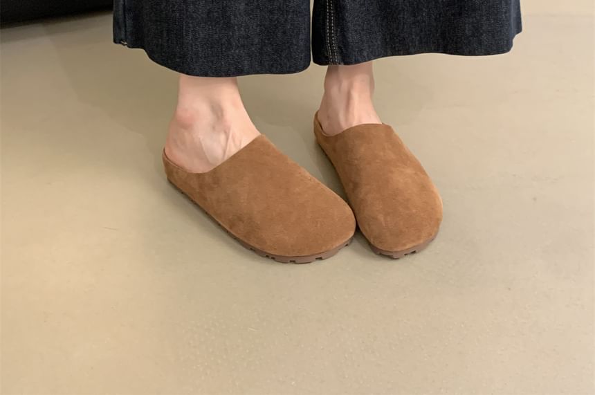 Sample Faux Suede Mules