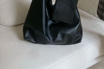 Wholesale Sample Bag With Leather Faux Pouch Plain Tote