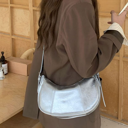 Wholesale Sample Bag Crescent Leather Faux Shoulder