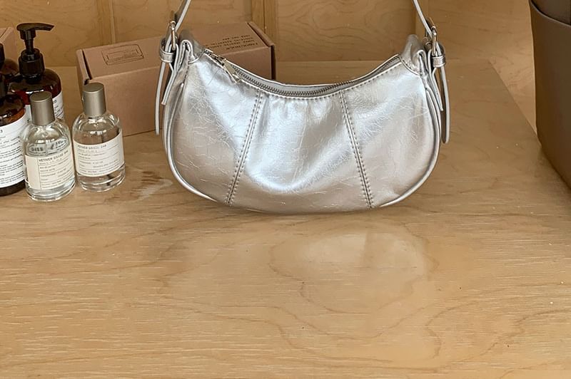 Wholesale Sample Bag Crescent Leather Faux Shoulder