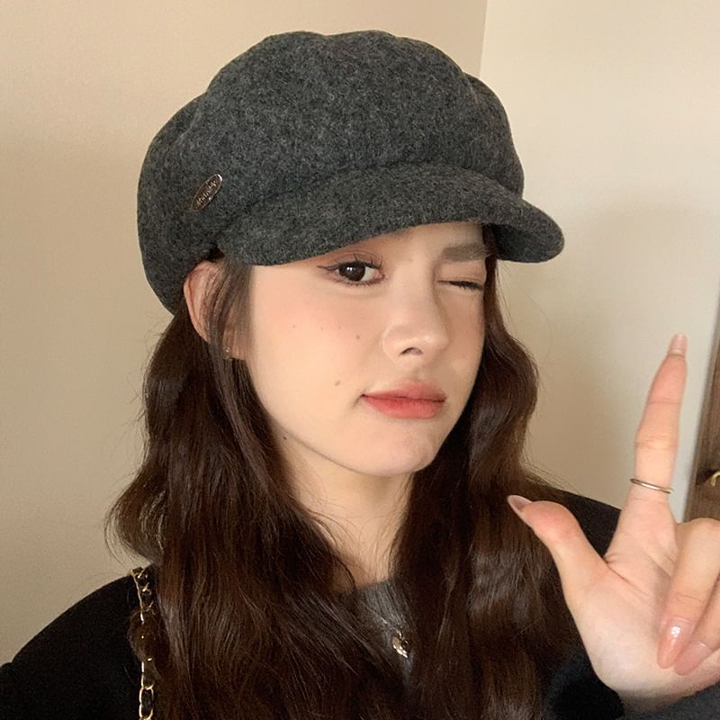 Plate Metal Cap Newsboy