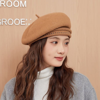 Beret Hat Studded