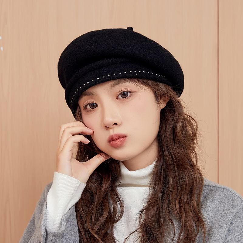 Beret Hat Studded
