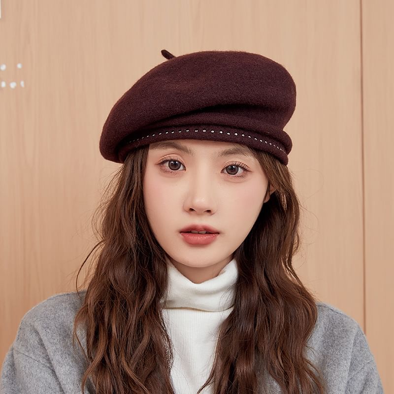 Beret Hat Studded