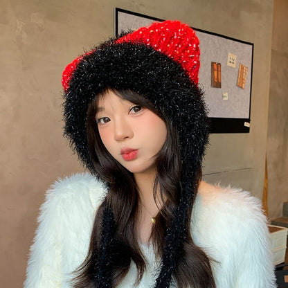 Wool Hat Trapper Ear Cat
