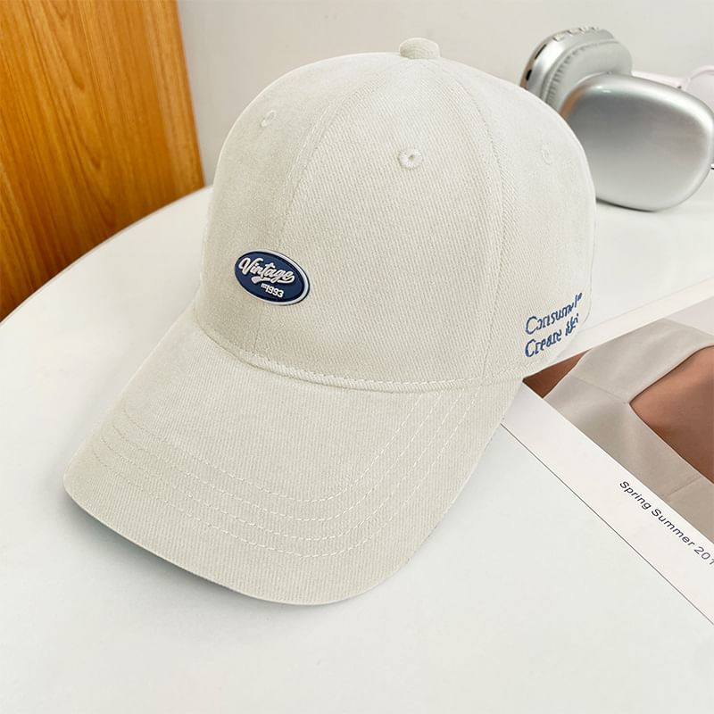 Cap Baseball Applique Lettering