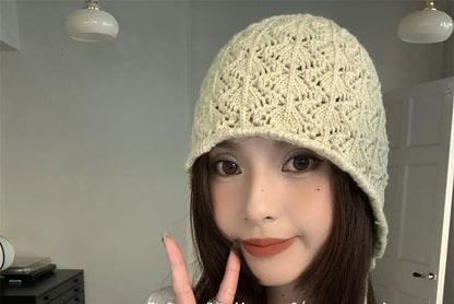 Beanie Crochet Knit Plain