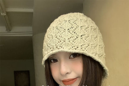 Beanie Crochet Knit Plain