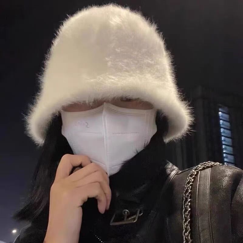 Bucket Hat Fluffy Plain