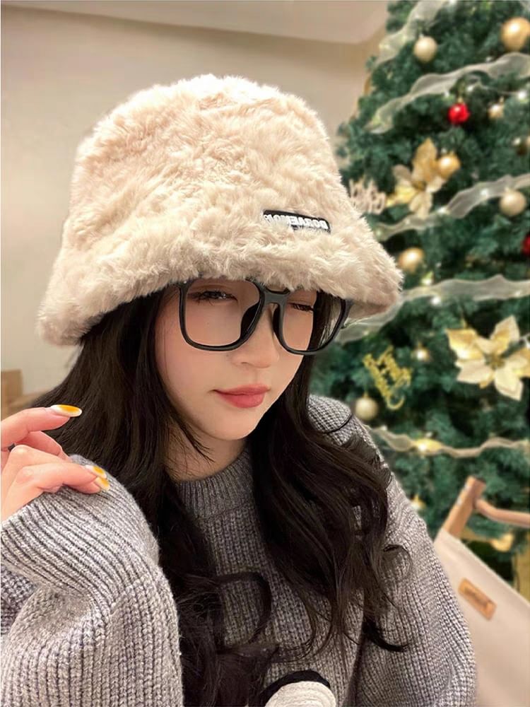 Bucket Hat Fluffy Plain