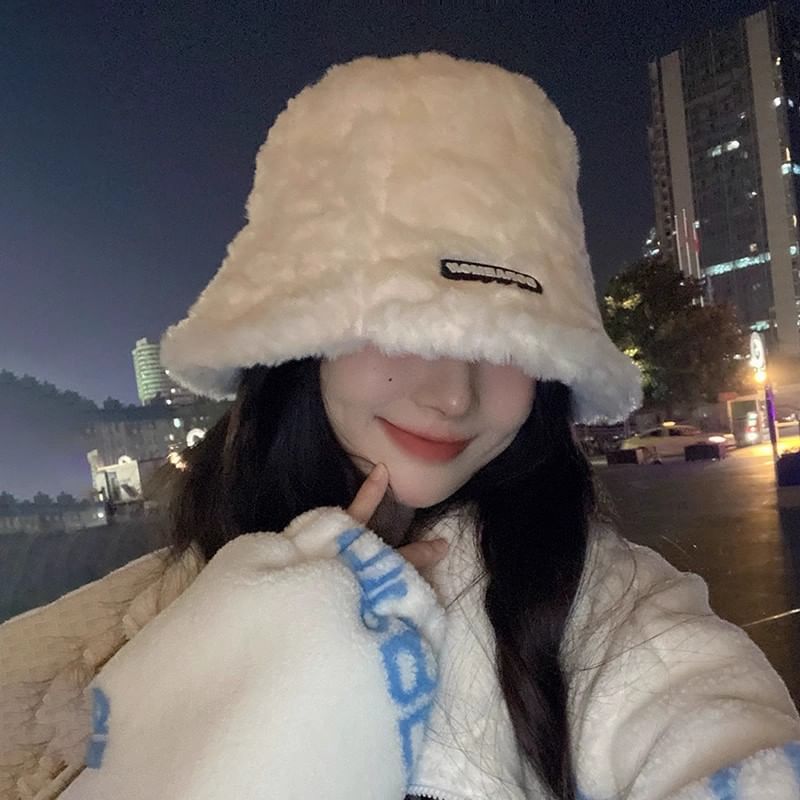 Bucket Hat Fluffy Plain