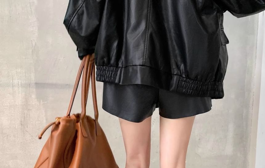 Tall Platform Genuine Plain Zip-Up Boots Leather