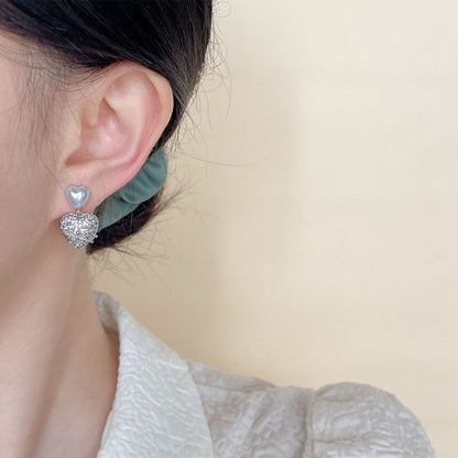 Heart Clip-On Earring / Drop Earring