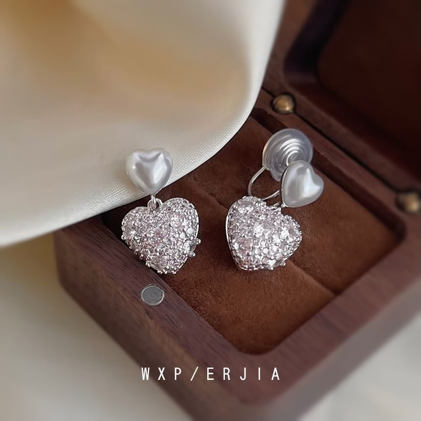 Heart Clip-On Earring / Drop Earring
